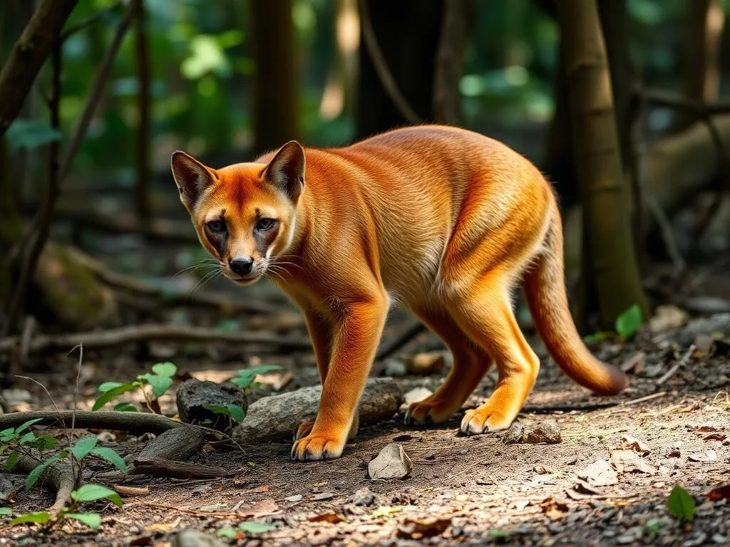 Fossa, Madagascar's largest predator, in Kirindy Mitea National Park