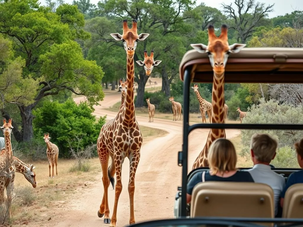 Fossil Rim Wildlife Center with giraffes and other exotic animals
