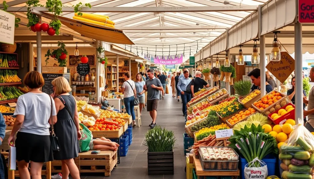 Fresh local produce at the Albury-Wodonga Farmers Market, one of the best things to do in Albury New South Wales