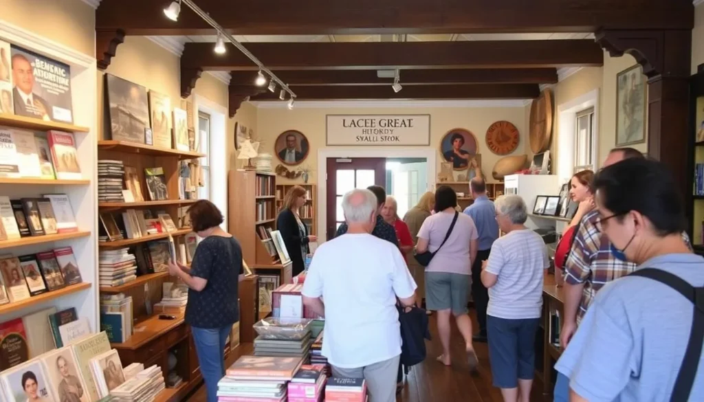 Gift shop at Benicia Capitol State Historic Park with books and souvenirs related to California history Gift shop at Benicia Capitol State Historic Park with books and souvenirs related to California history