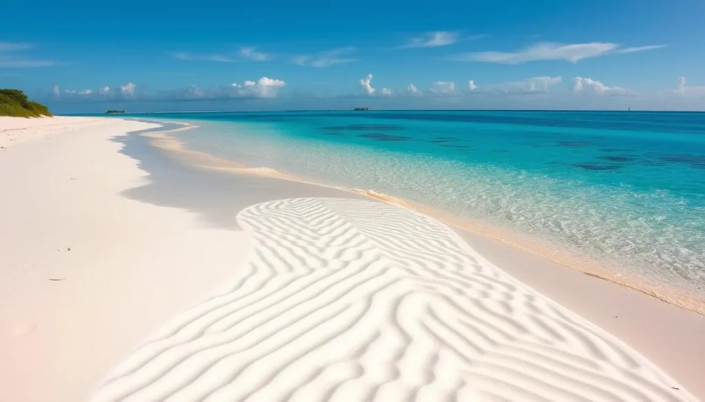 Gold Rock Beach at low tide showing its famous rippled sand 'welcome mat'