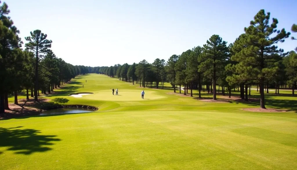 Golf course at Crown Colony Country Club in Lufkin