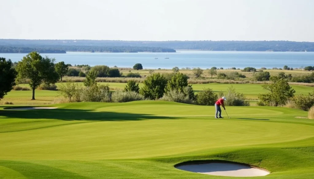 Golfers enjoying a round at Old American Golf Club in The Colony