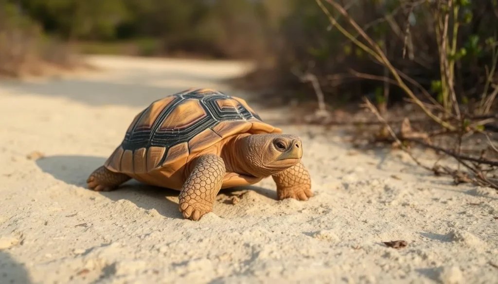 Gopher tortoise at Estero Bay Preserve State Park Florida