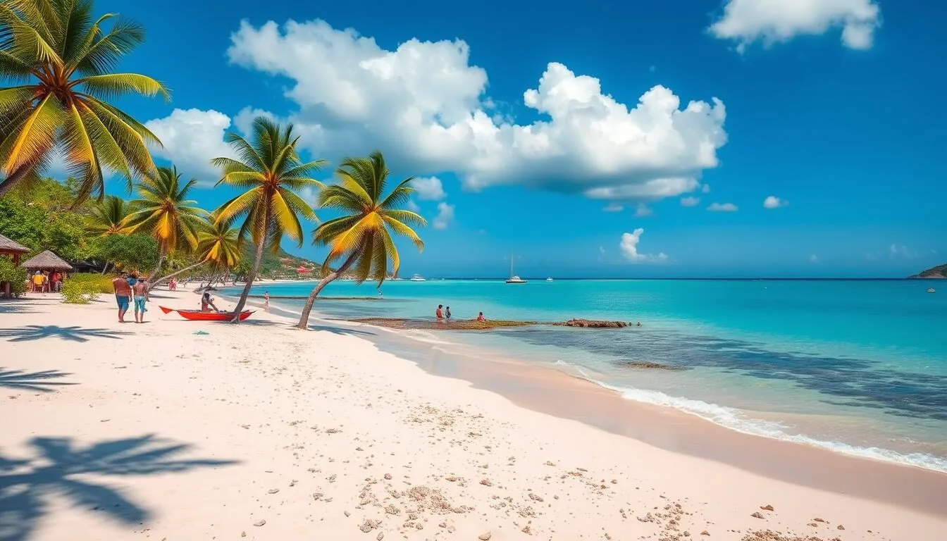 Grand-Anse-Beach-in-Grenada-during-dry-season-with-perfect-blue-skies-and-calm-turquoise-waters Grand Anse Beach in Grenada during dry season with perfect blue skies and calm turquoise waters