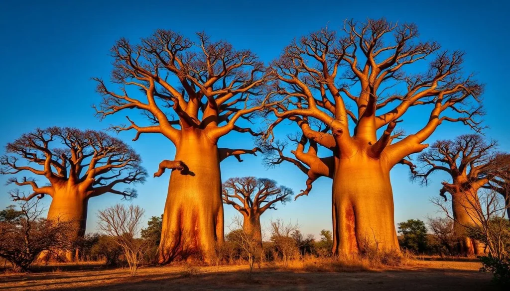 Grandidier's baobab trees in Kirindy Mitea National Park, Madagascar