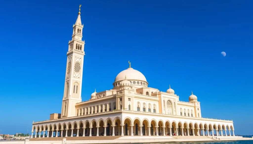 Hassan II Mosque in Casablanca, a popular day trip from Benslimane