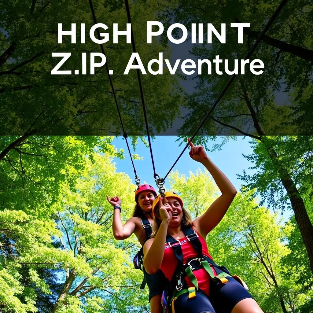 High Point ZIP Adventure at Ruby Falls with ziplines through forest canopy
