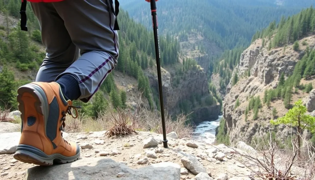 Hiker with proper gear on a trail in Basaseachic Falls National Park