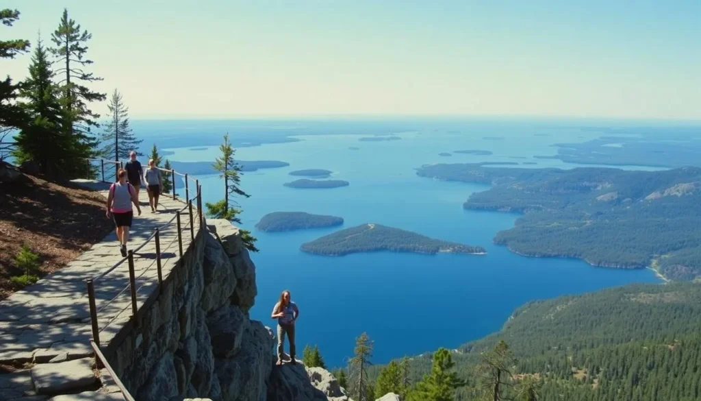 Hikers on the Cliff Top Trail at Bon Echo Provincial Park