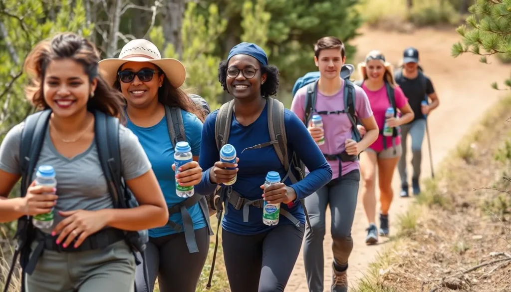 Hikers safely enjoying trails in Auburn State Recreation Area