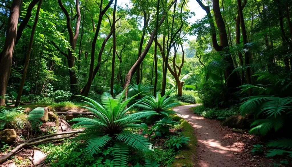 Hiking trail in Parque Nacional Turquino near Bartolome Maso