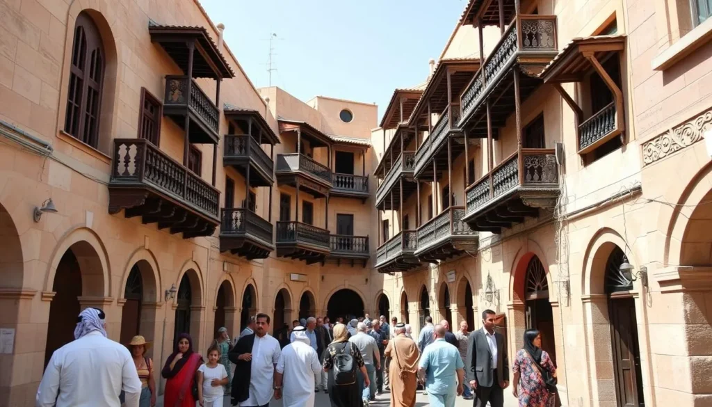 Historic Al-Balad district in Jeddah with traditional architecture