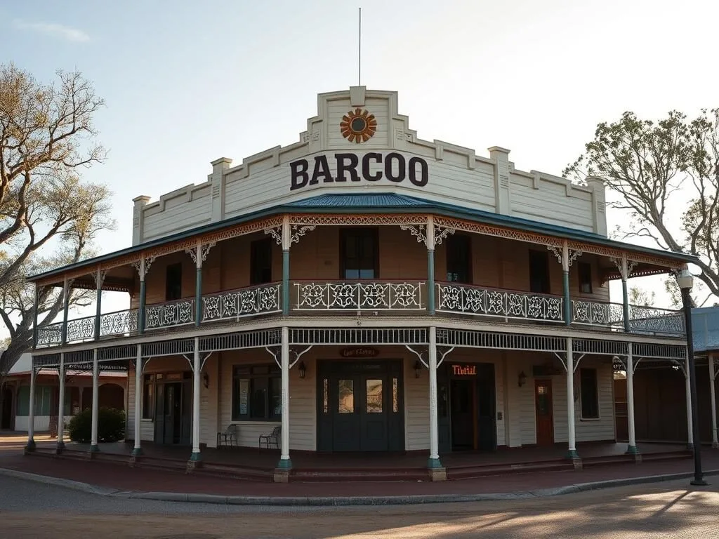 Historic Barcoo Hotel in Blackall Town, Queensland offering authentic outback accommodation Historic Barcoo Hotel in Blackall Town, Queensland offering authentic outback accommodation