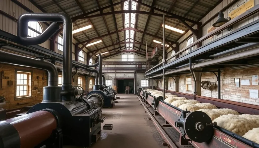 Historic Blackall Woolscour machinery showing Australia's last steam-operated wool washing facility Historic Blackall Woolscour machinery showing Australia's last steam-operated wool washing facility