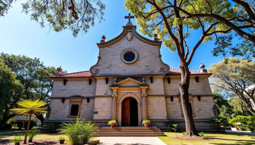 Historic Calvary Chapel near Fuentes Brotantes de Tlalpan National Park