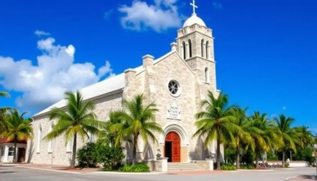 Historic Christ Church Parish Church in Oistins, Barbados