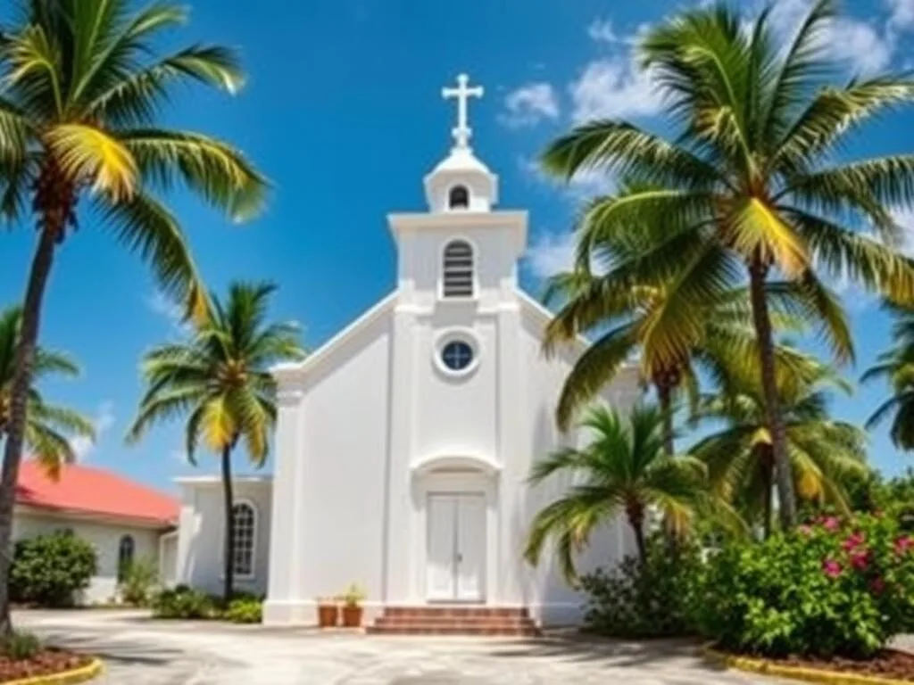 Historic Church of the Good Shepherd near the beach in Fitts Village Barbados