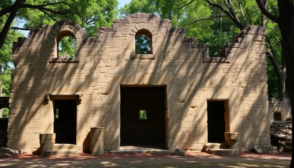 Historic McKinney Homestead ruins at McKinney Falls State Park Historic McKinney Homestead ruins at McKinney Falls State Park