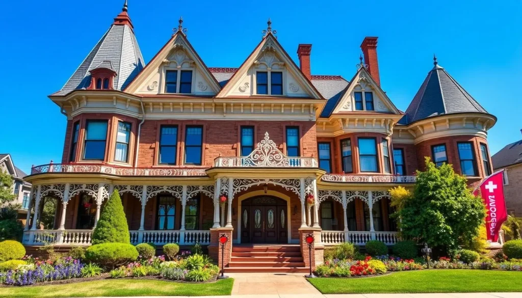 Historic Victorian bed and breakfast in Reading Pennsylvania with garden