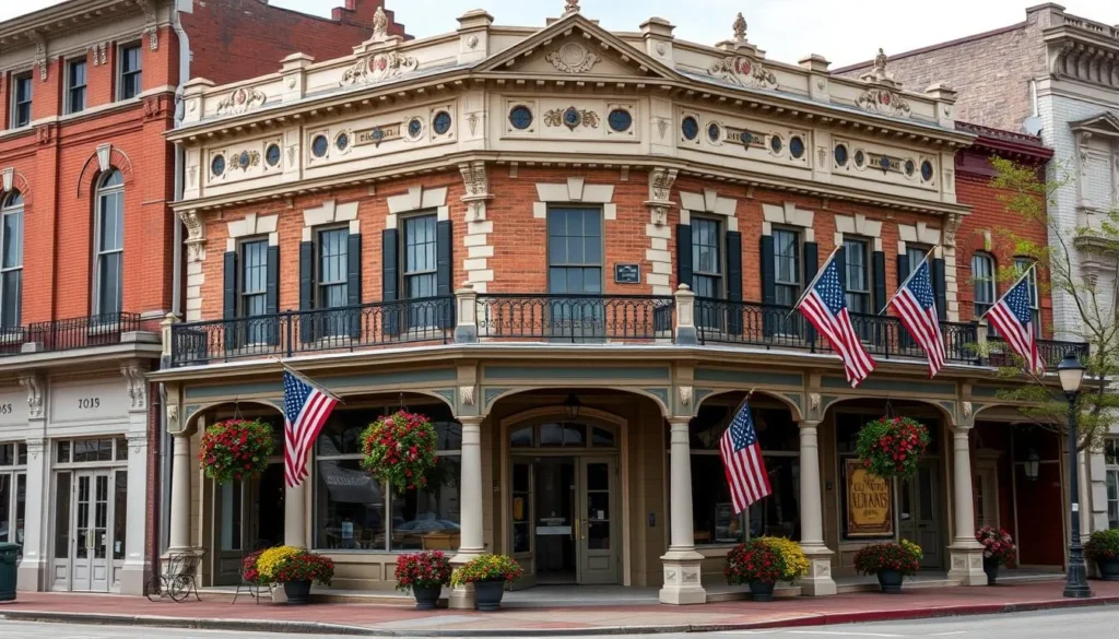 Historic building in downtown Buckhannon with preserved 19th century architecture Historic building in downtown Buckhannon with preserved 19th century architecture