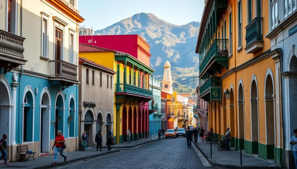 Historic center of Baracoa with colonial architecture