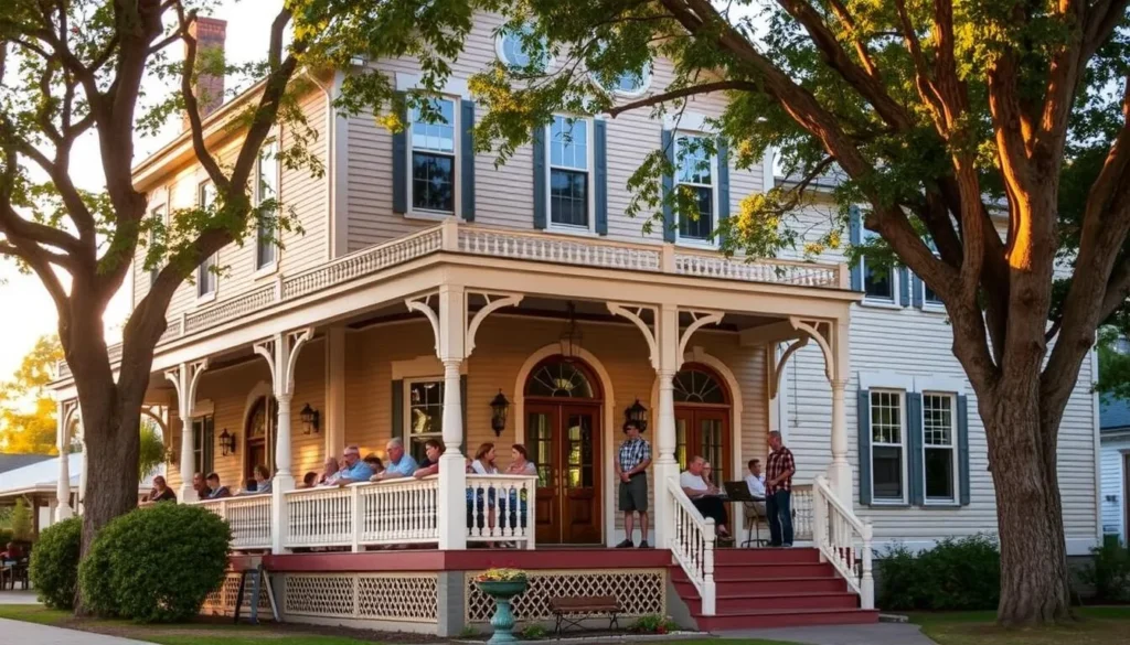 Historic hotel in Jamestown near Railtown 1897 State Historic Park with Victorian architecture