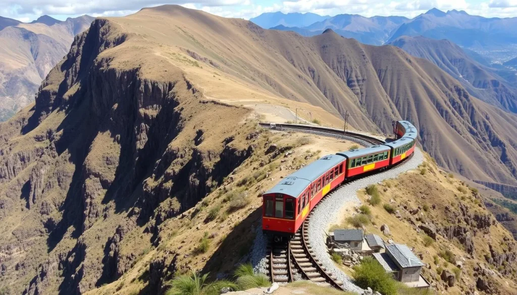 Historic train ride on Ecuador's famous Devil's Nose route, one of the best things to do from Riobamba