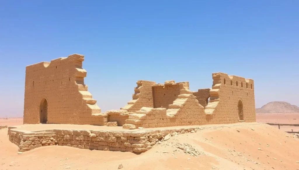 Historical Zekreet Fort ruins near Dukhan