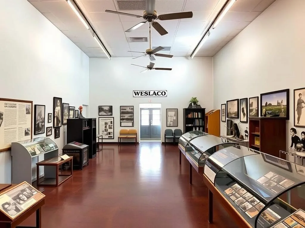 Historical exhibit at Weslaco Museum showing the city's agricultural heritage Historical exhibit at Weslaco Museum showing the city's agricultural heritage