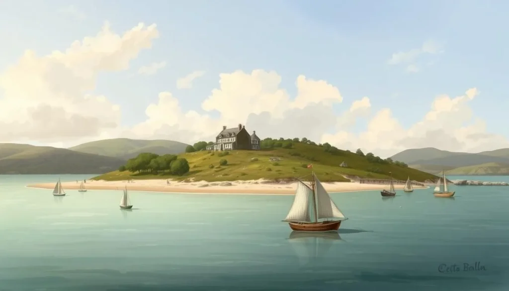 Historical recreation of early Broulee settlement with Erin-Go-Bragh Inn