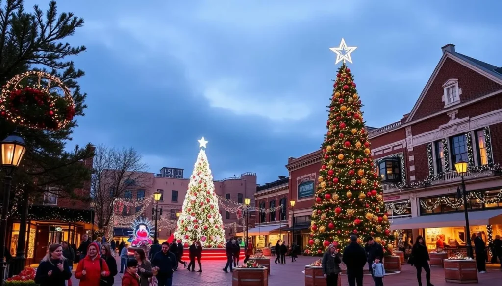 Home for the Holidays Christmas celebration in downtown McKinney Texas