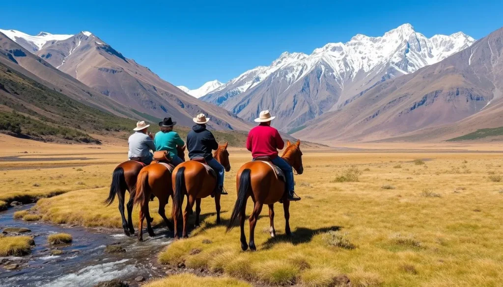 Horseback riding with gauchos through Aysen's valleys