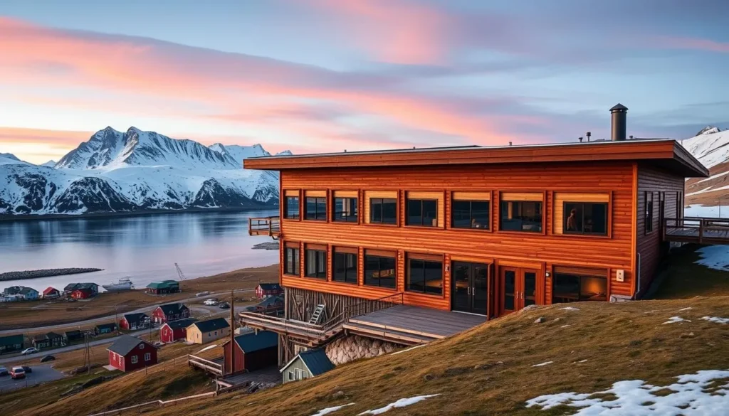 Hotel Angmagssalik with mountain and fjord views in Tasiilaq