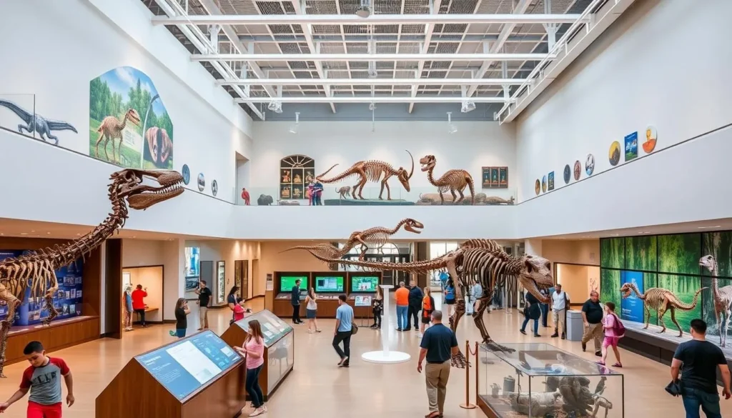 Houston Museum of Natural Science at Sugar Land featuring interactive exhibits and dinosaur displays
