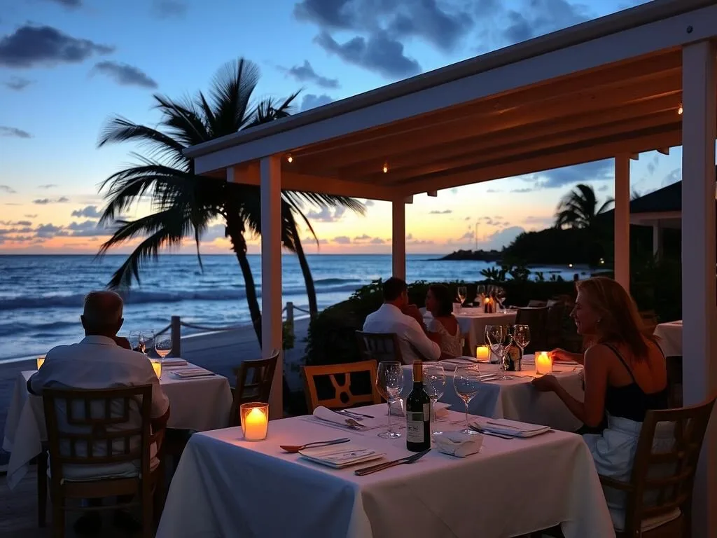 Il Tempio Italian restaurant beachfront dining in Fitts Village Barbados