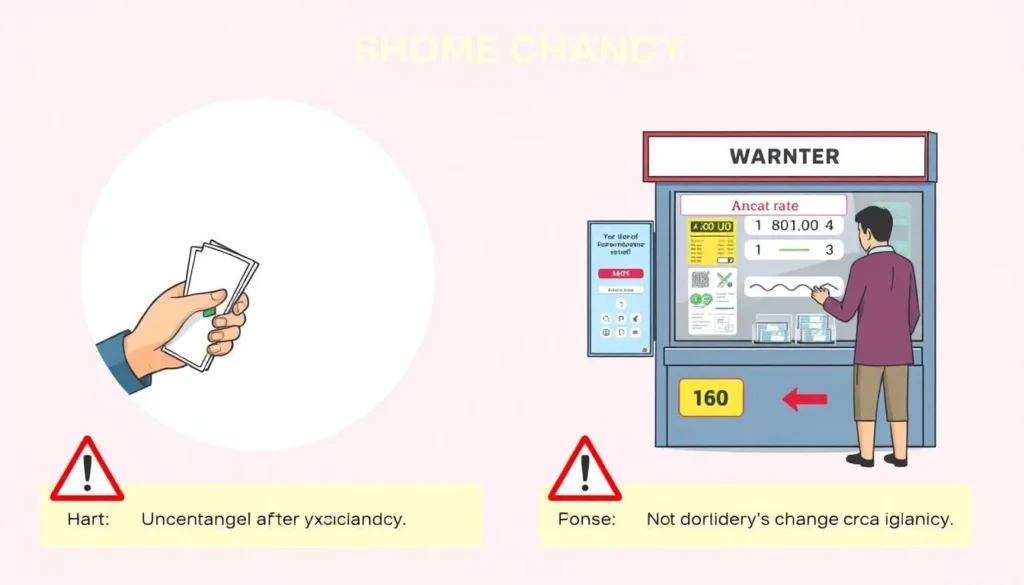 Illustration showing common money exchange scams to avoid in Indonesia