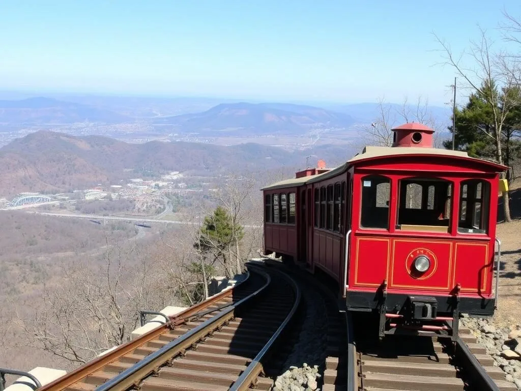 Incline Railway on Lookout Mountain near Ruby Falls