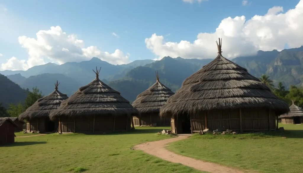 Indigenous Kogui village along the Ciudad Perdida trek route