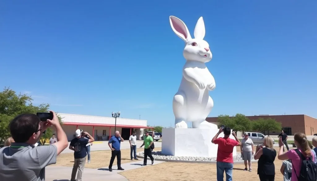 Jack Ben Rabbit statue, the World's Largest Jack Rabbit in Odessa, Texas