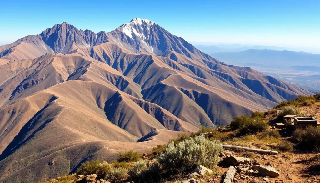 Jebel Ayachi mountain near Midelt Morocco with hiking trails
