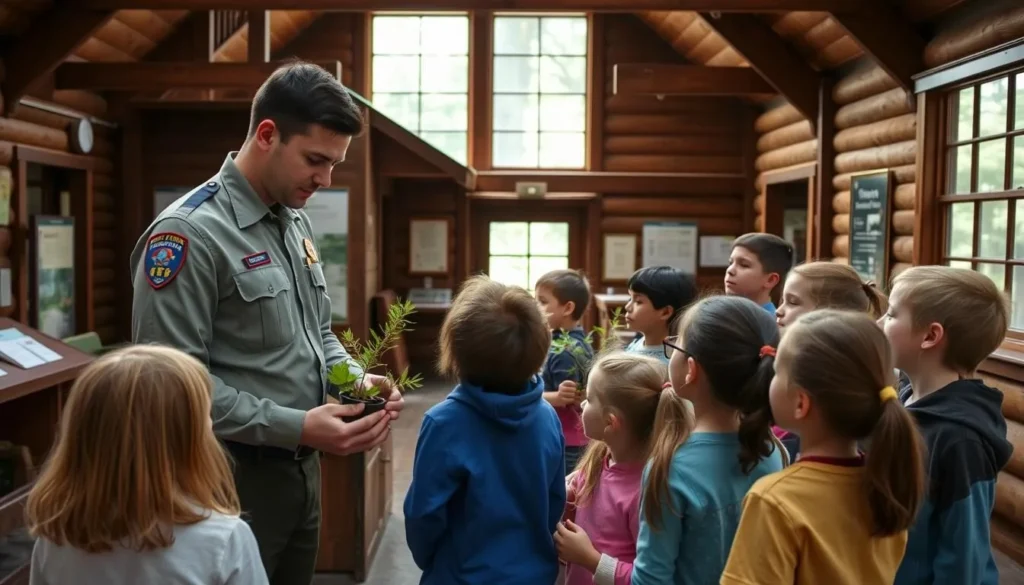 Junior Ranger program at Richardson Grove State Park visitor center