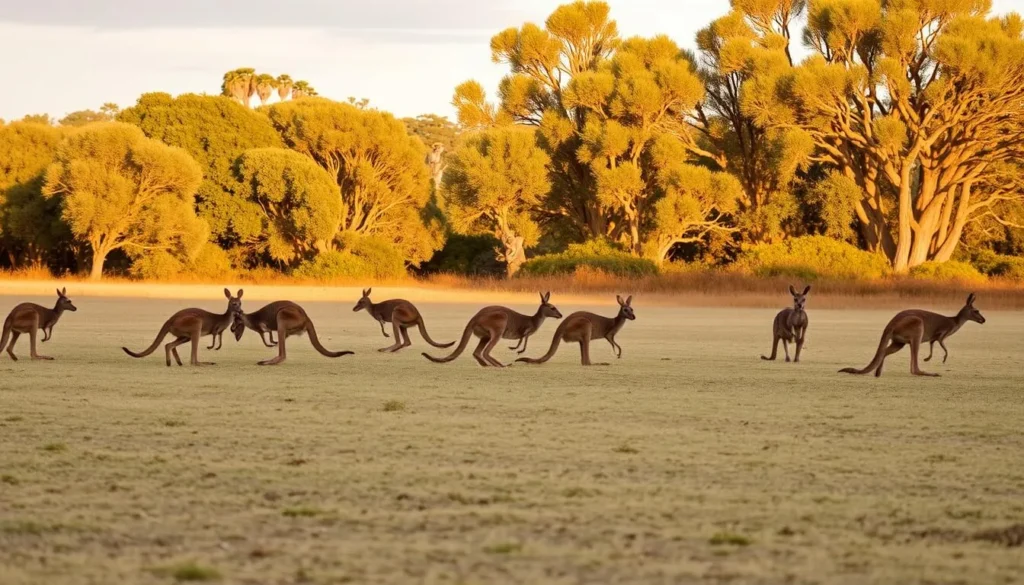 Kangaroo Island wildlife with koalas and kangaroos in natural habitat