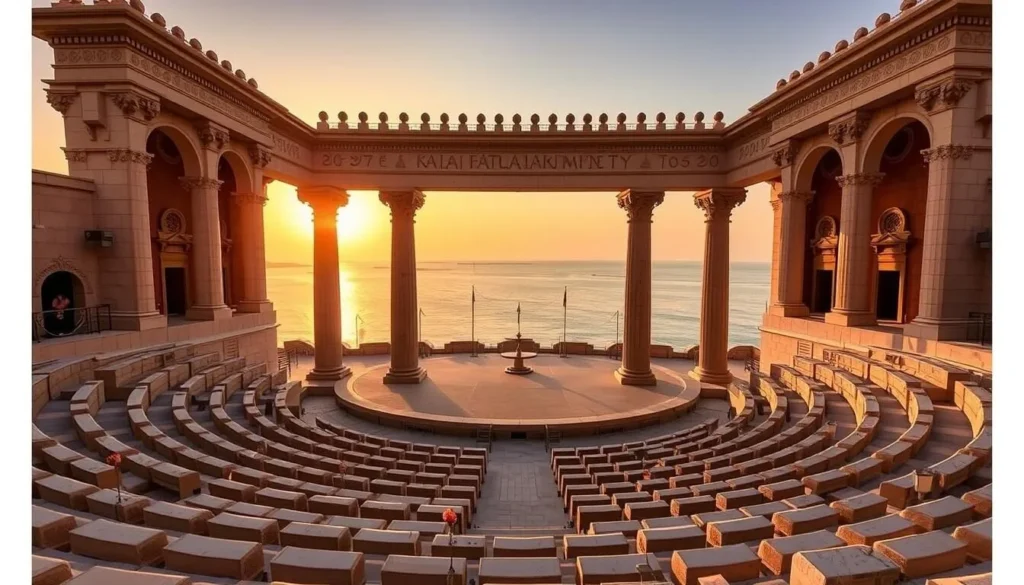 Katara Amphitheatre with traditional architecture Katara Amphitheatre with traditional architecture