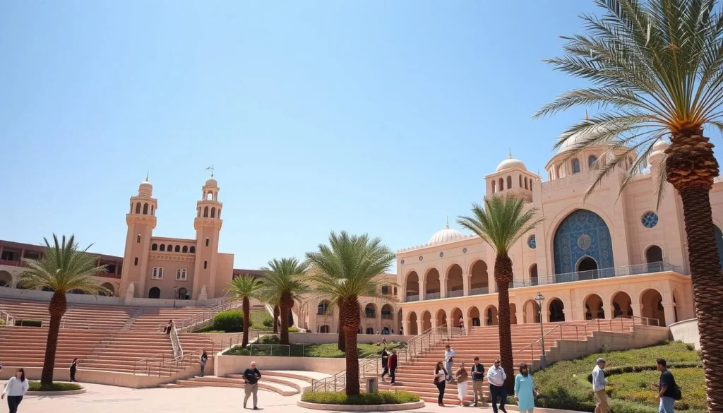 Katara Cultural Village in Doha with its amphitheater and traditional architecture