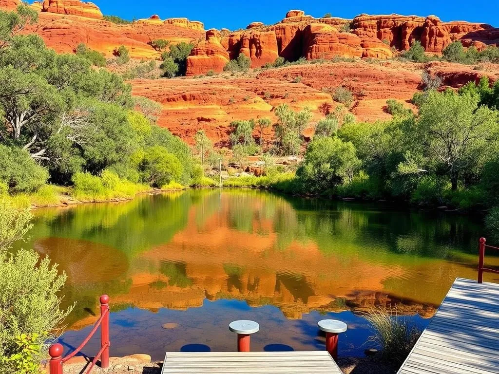 Kathleen Springs waterhole and walking trail in Watarrka National Park