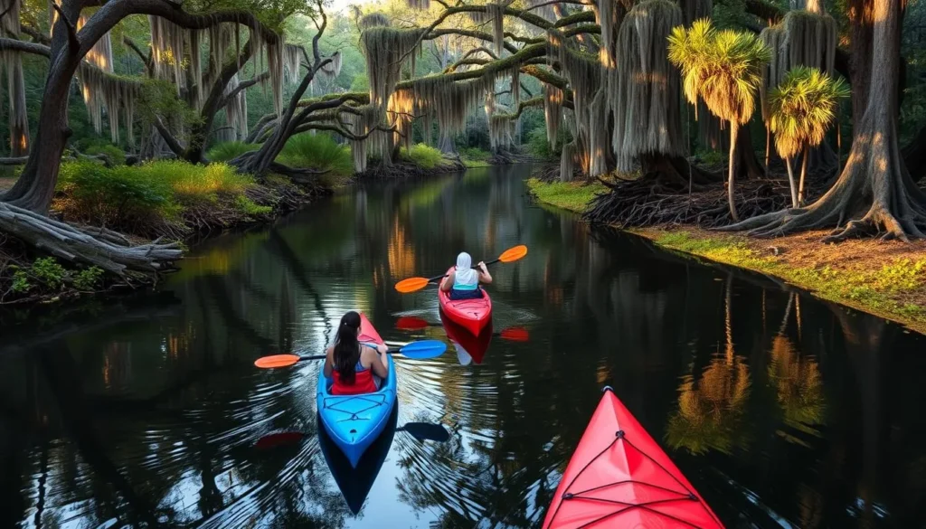 Kayaking on Village Creek in Big Thicket National Preserve