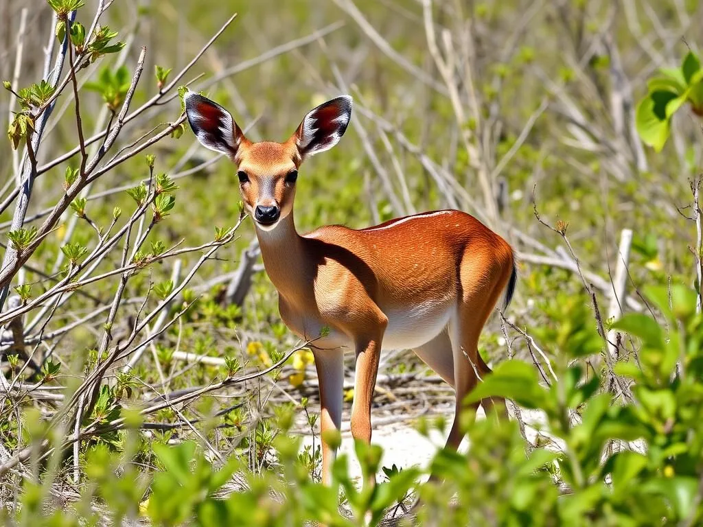 Key deer at the National Key Deer Refuge near Bahia Honda State Park Key deer at the National Key Deer Refuge near Bahia Honda State Park