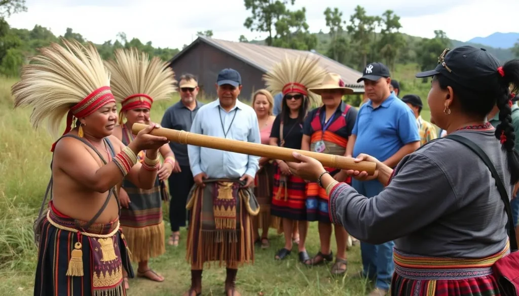 Kichwa cultural demonstration near Tena Ecuador
