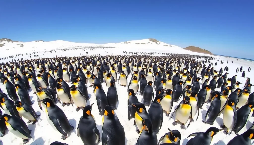 King penguins at Volunteer Point, East Falkland Island